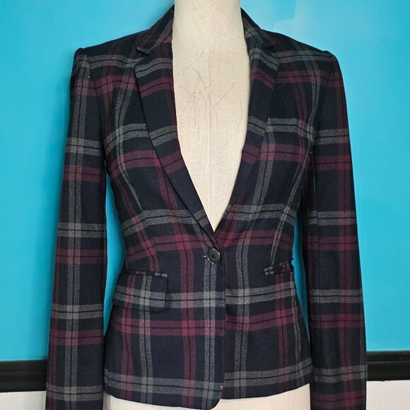 Express vintage plaid business jacket - Picture 1 of 3